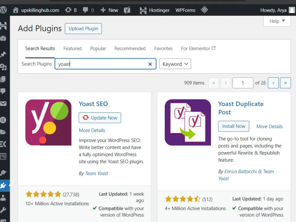 Yoast SEO plugin